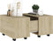 vidaXL - Salontafel - 60x60x38 - cm - bewerkt - hout - sonoma - eikenkleurig