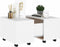 vidaXL - Salontafel - 60x60x38 - cm - bewerkt - hout - wit