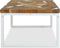 vidaXL - Salontafel - 60x60x40 - cm - teakhout - en - hars