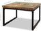 vidaXL - Salontafel - 60x60x40 - cm - teakhout - en - hars
