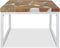 vidaXL - Salontafel - 60x60x40 - cm - teakhout - en - hars