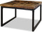 vidaXL - Salontafel - 60x60x40 - cm - teakhout - en - hars