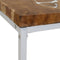 vidaXL - Salontafel - 60x60x40 - cm - teakhout - en - hars