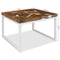 vidaXL - Salontafel - 60x60x40 - cm - teakhout - en - hars