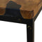 vidaXL - Salontafel - 60x60x40 - cm - teakhout - en - hars