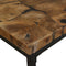 vidaXL - Salontafel - 60x60x40 - cm - teakhout - en - hars
