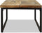 vidaXL - Salontafel - 60x60x40 - cm - teakhout - en - hars