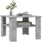 vidaXL - Salontafel - 60x60x42 - cm - bewerkt - hout - betongrijs