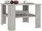 vidaXL - Salontafel - 60x60x42 - cm - bewerkt - hout - betongrijs