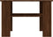 vidaXL - Salontafel - 60x60x42 - cm - bewerkt - hout - bruin - eikenkleur