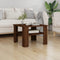 vidaXL - Salontafel - 60x60x42 - cm - bewerkt - hout - bruin - eikenkleur