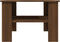 vidaXL - Salontafel - 60x60x42 - cm - bewerkt - hout - bruin - eikenkleur