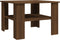 vidaXL - Salontafel - 60x60x42 - cm - bewerkt - hout - bruin - eikenkleur
