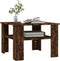 vidaXL - Salontafel - 60x60x42 - cm - bewerkt - hout - gerookt - eikenkleurig