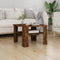 vidaXL - Salontafel - 60x60x42 - cm - bewerkt - hout - gerookt - eikenkleurig
