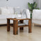 vidaXL - Salontafel - 60x60x42 - cm - bewerkt - hout - gerookt - eikenkleurig