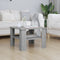 vidaXL - Salontafel - 60x60x42 - cm - bewerkt - hout - grijs - sonoma - eiken