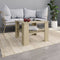 vidaXL - Salontafel - 60x60x42 - cm - bewerkt - hout - sonoma - eikenkleurig