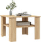 vidaXL - Salontafel - 60x60x42 - cm - bewerkt - hout - sonoma - eikenkleurig