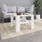 vidaXL - Salontafel - 60x60x42 - cm - bewerkt - hout - wit