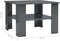 vidaXL - Salontafel - 60x60x42 - cm - bewerkt - hout - zwart