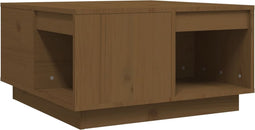 vidaXL - Salontafel - 60x61x32,5 - cm - massief - grenenhout - honingbruin