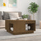 vidaXL - Salontafel - 60x61x32,5 - cm - massief - grenenhout - honingbruin
