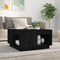 vidaXL - Salontafel - 60x61x32,5 - cm - massief - grenenhout - zwart