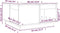 vidaXL - Salontafel - 60x61x32,5 - cm - massief - grenenhout - zwart