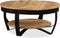 vidaXL - Salontafel - 65x32 - cm - massief - ruw - mangohout