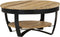 vidaXL - Salontafel - 65x32 - cm - massief - ruw - mangohout