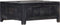 vidaXL - Salontafel - 65x65x30 - cm - massief - mangohout - zwart