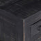 vidaXL - Salontafel - 65x65x30 - cm - massief - mangohout - zwart