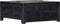 vidaXL - Salontafel - 65x65x30 - cm - massief - mangohout - zwart