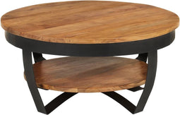 vidaXL - Salontafel - 65x65x32 - cm - massief - acaciahout