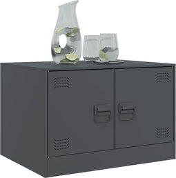 vidaXL - Salontafel - 67x50x44 - cm - staal - antracietkleurig