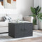 vidaXL - Salontafel - 67x50x44 - cm - staal - antracietkleurig