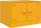 vidaXL - Salontafel - 67x50x44 - cm - staal - geel