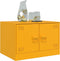vidaXL - Salontafel - 67x50x44 - cm - staal - geel