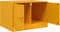 vidaXL - Salontafel - 67x50x44 - cm - staal - geel