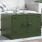 vidaXL - Salontafel - 67x50x44 - cm - staal - olijfgroen