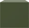 vidaXL - Salontafel - 67x50x44 - cm - staal - olijfgroen