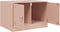 vidaXL - Salontafel - 67x50x44 - cm - staal - roze