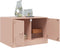 vidaXL - Salontafel - 67x50x44 - cm - staal - roze