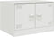 vidaXL - Salontafel - 67x50x44 - cm - staal - wit