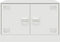 vidaXL - Salontafel - 67x50x44 - cm - staal - wit
