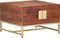 vidaXL - Salontafel - 67x67x45 - cm - massief - mangohout - honingbruin