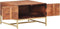 vidaXL - Salontafel - 67x67x45 - cm - massief - mangohout - honingbruin