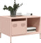 vidaXL - Salontafel - 68,5x50x43,5 - cm - koudgewalst - staal - roze