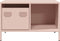 vidaXL - Salontafel - 68,5x50x43,5 - cm - koudgewalst - staal - roze